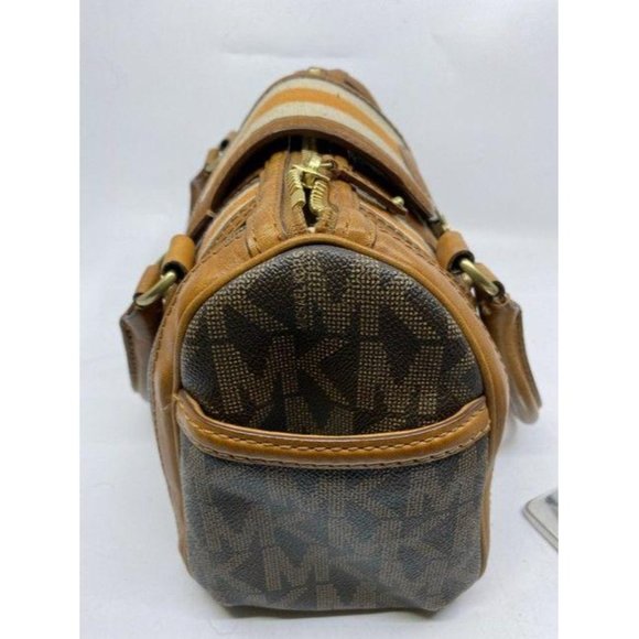 michael kors bowling bag brown tote - Picture 2 of 10